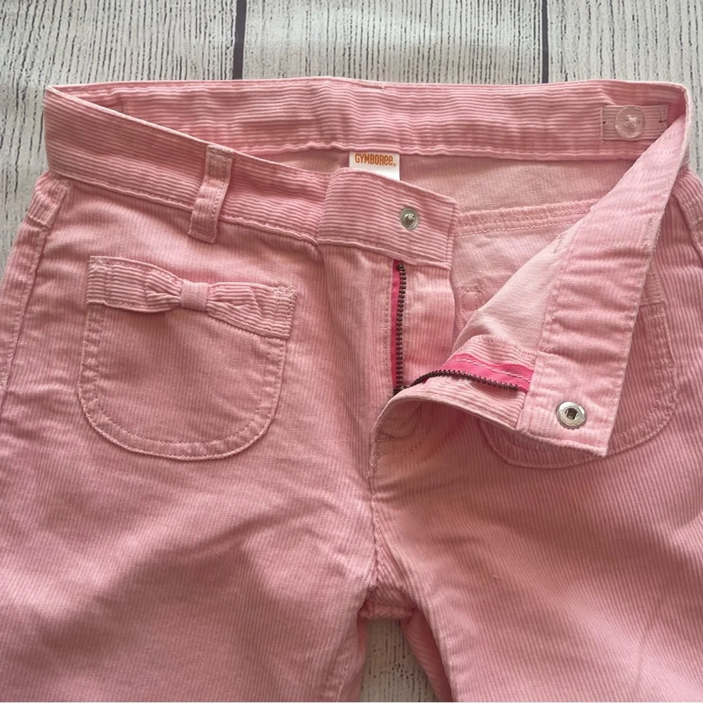 Gymboree Glamour Ballerina Pink Gem Bootcut Corduroy Pants size 12